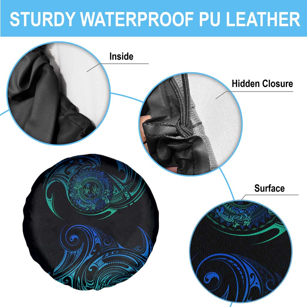 Sea Animal Polynesia Spare Tire Cover Polynesian Pattern DT02 - Polynesian Pride