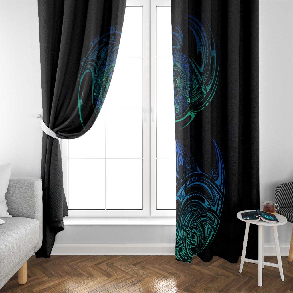 Sea Animal Polynesia Window Curtain Polynesian Pattern DT02 - Polynesian Pride