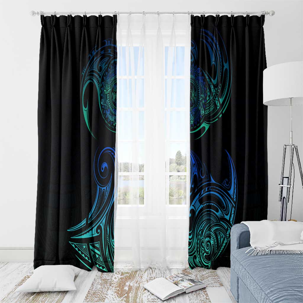 Sea Animal Polynesia Window Curtain Polynesian Pattern DT02 - Polynesian Pride