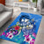 Aloha Hawaii Area Rug Dolphins and Fish Hook Hibiscus