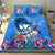 Aloha Hawaii Bedding Set Dolphins and Fish Hook Hibiscus