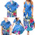 Aloha Hawaii Family Matching Summer Maxi Dress and Hawaiian Shirt Dolphins and Fish Hook Hibiscus