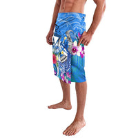 Aloha Hawaii Lavalava Dolphins and Fish Hook Hibiscus DT02 - Polynesian Pride