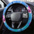 Aloha Hawaii Steering Wheel Cover Dolphins and Fish Hook Hibiscus