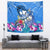 Aloha Hawaii Tapestry Dolphins and Fish Hook Hibiscus