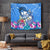 Aloha Hawaii Tapestry Dolphins and Fish Hook Hibiscus