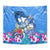 Aloha Hawaii Tapestry Dolphins and Fish Hook Hibiscus