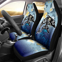 Mother And Baby Dolphins Car Seat Cover Hawaii Hibiscus DT02 - Polynesian Pride