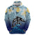 Mother And Baby Dolphins Hoodie Hawaii Hibiscus