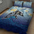 Mother And Baby Dolphins Quilt Bed Set Hawaii Hibiscus