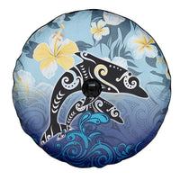 Mother And Baby Dolphins Spare Tire Cover Hawaii Hibiscus DT02 - Polynesian Pride