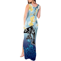Mother And Baby Dolphins Tank Maxi Dress Hawaii Hibiscus DT02 - Polynesian Pride
