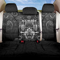 All Black Back Car Seat Cover New Zealand Rugby Mascot Maori DT02 One Size Black - Polynesian Pride