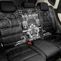 All Black Back Car Seat Cover New Zealand Rugby Mascot Maori DT02 - Polynesian Pride