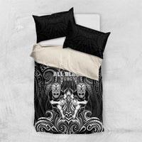All Black Bedding Set New Zealand Rugby Mascot Maori DT02 US Twin 172cm x 218cm Black - Polynesian Pride