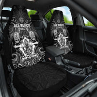 All Black Car Seat Cover New Zealand Rugby Mascot Maori DT02 One Size Black - Polynesian Pride