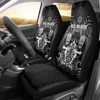 All Black Car Seat Cover New Zealand Rugby Mascot Maori DT02 - Polynesian Pride