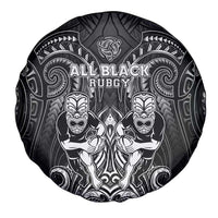 All Black Spare Tire Cover New Zealand Rugby Mascot Maori DT02 - Polynesian Pride