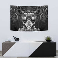 All Black Tapestry New Zealand Rugby Mascot Maori DT02 - Polynesian Pride