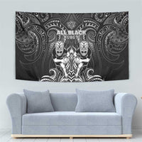 All Black Tapestry New Zealand Rugby Mascot Maori DT02 - Polynesian Pride