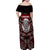 Personalized New Zealand Aotearoa Rugby Family Matching Off Shoulder Maxi Dress and Hawaiian Shirt Maori Fern Tattoo Art