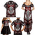 Personalized New Zealand Aotearoa Rugby Family Matching Summer Maxi Dress and Hawaiian Shirt Maori Fern Tattoo Art