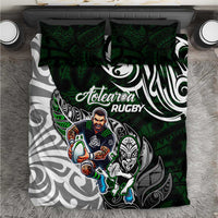 NZ Aotearoa Rugby Bedding Set New Zealand Silver Fern DT02 Green - Polynesian Pride