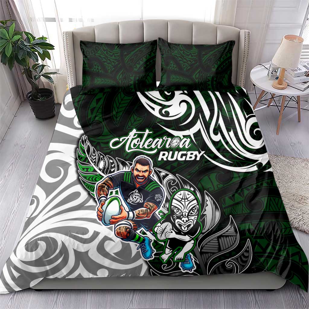 NZ Aotearoa Rugby Bedding Set New Zealand Silver Fern DT02 - Polynesian Pride