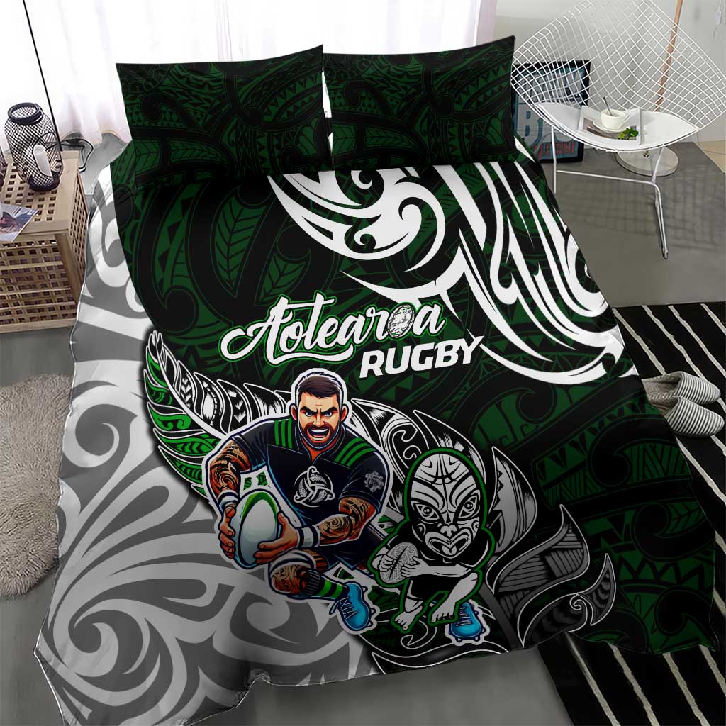 NZ Aotearoa Rugby Bedding Set New Zealand Silver Fern DT02 - Polynesian Pride