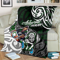 NZ Aotearoa Rugby Blanket New Zealand Silver Fern DT02 - Polynesian Pride