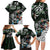 Personalized NZ Aotearoa Rugby Family Matching Long Sleeve Bodycon Dress and Hawaiian Shirt New Zealand Silver Fern