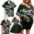 Personalized NZ Aotearoa Rugby Family Matching Off Shoulder Short Dress and Hawaiian Shirt New Zealand Silver Fern