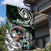 NZ Aotearoa Rugby Garden Flag New Zealand Silver Fern DT02 - Polynesian Pride