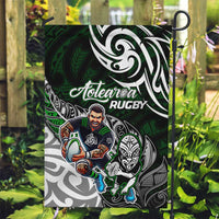 NZ Aotearoa Rugby Garden Flag New Zealand Silver Fern DT02 Garden Flag Green - Polynesian Pride