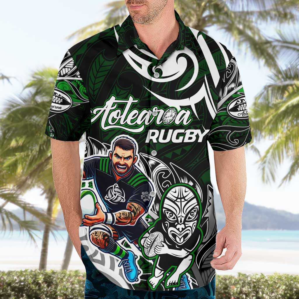 Personalized NZ Aotearoa Rugby Hawaiian Shirt New Zealand Silver Fern DT02 - Polynesian Pride