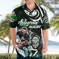 Personalized NZ Aotearoa Rugby Hawaiian Shirt New Zealand Silver Fern DT02 - Polynesian Pride