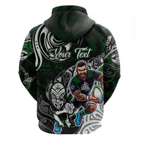 Personalized NZ Aotearoa Rugby Hoodie New Zealand Silver Fern DT02 - Polynesian Pride