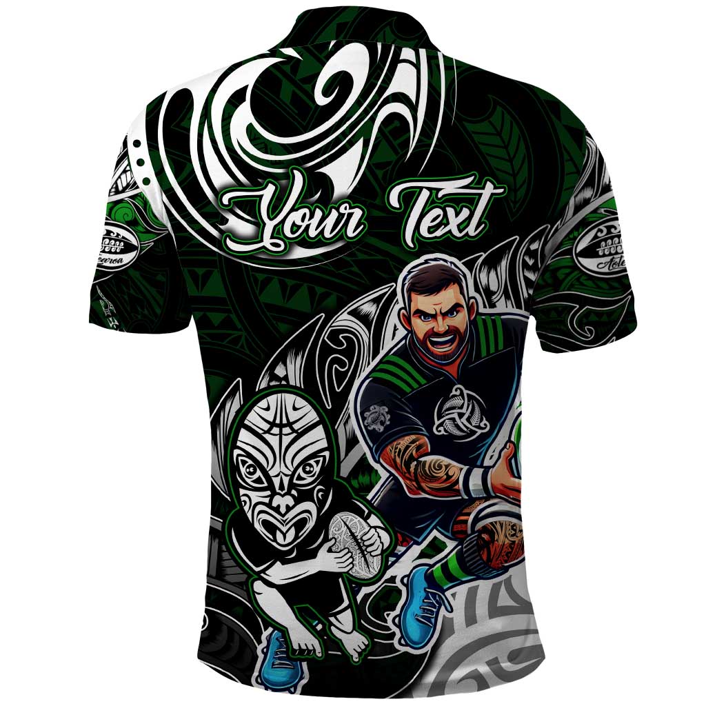 Personalized NZ Aotearoa Rugby Polo Shirt New Zealand Silver Fern DT02 - Polynesian Pride