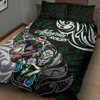 NZ Aotearoa Rugby Quilt Bed Set New Zealand Silver Fern DT02 - Polynesian Pride