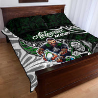 NZ Aotearoa Rugby Quilt Bed Set New Zealand Silver Fern DT02 - Polynesian Pride