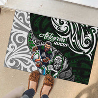 NZ Aotearoa Rugby Rubber Doormat New Zealand Silver Fern DT02 - Polynesian Pride