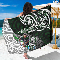 NZ Aotearoa Rugby Sarong New Zealand Silver Fern DT02 One Size 44 x 66 inches Green - Polynesian Pride