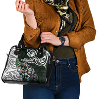 NZ Aotearoa Rugby Shoulder Handbag New Zealand Silver Fern DT02 - Polynesian Pride