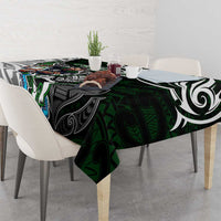 NZ Aotearoa Rugby Tablecloth New Zealand Silver Fern DT02 - Polynesian Pride