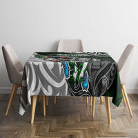 NZ Aotearoa Rugby Tablecloth New Zealand Silver Fern DT02 - Polynesian Pride