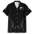 New Zealand Family Matching Off Shoulder Long Sleeve Dress and Hawaiian Shirt Rugby 2023 Champions Black DT02 Dad's Shirt - Short Sleeve Black - Polynesian Pride