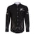 New Zealand Long Sleeve Button Shirt Rugby 2023 Champions Black DT02 Unisex Black - Polynesian Pride