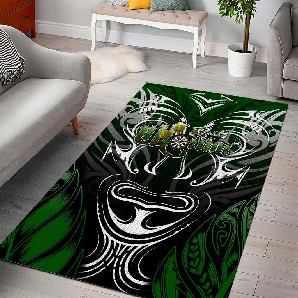 Warriors Maori Darts Area Rug New Zealand Darts Silver Fern DT02 - Polynesian Pride
