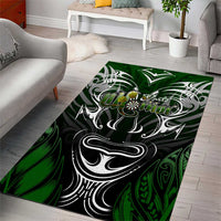 Warriors Maori Darts Area Rug New Zealand Darts Silver Fern DT02 - Polynesian Pride
