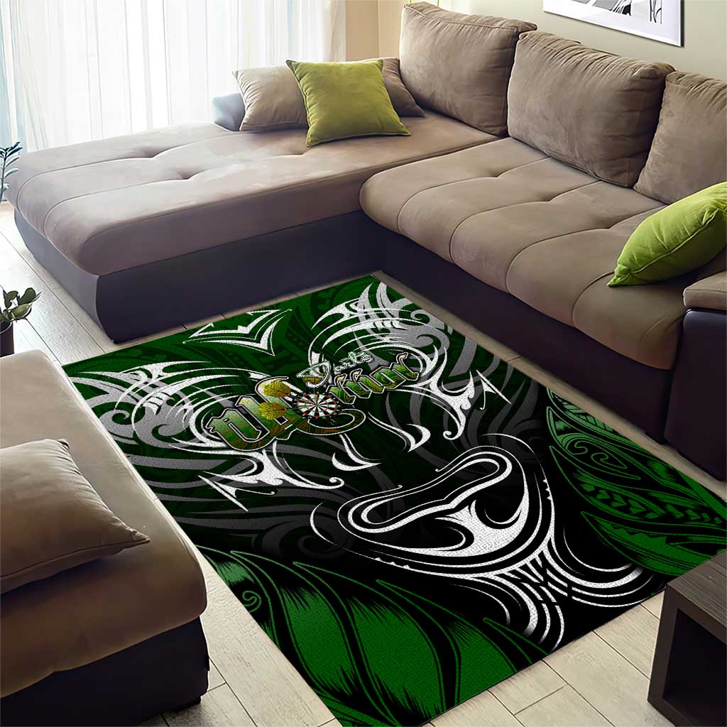 Warriors Maori Darts Area Rug New Zealand Darts Silver Fern DT02 - Polynesian Pride